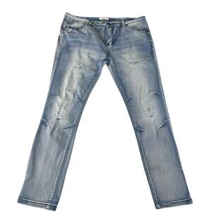 Blue Cult Mens Jeans sz 38 x 31 Distressed Rockability Straight leg Skinny